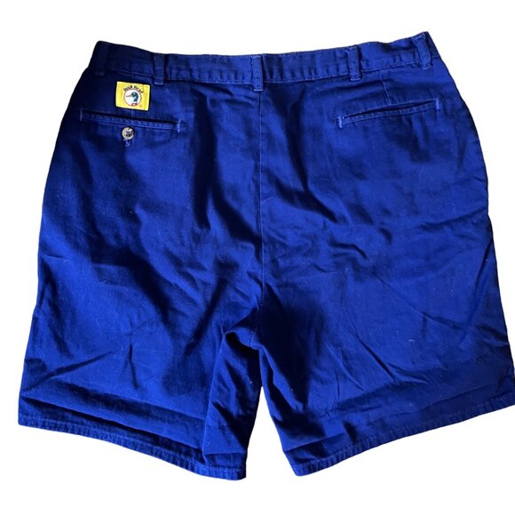 Vintage Duckhead Shorts Sz 40 Blue High Waist Retro 90's Shorts Pleated - Picture 6 of 8